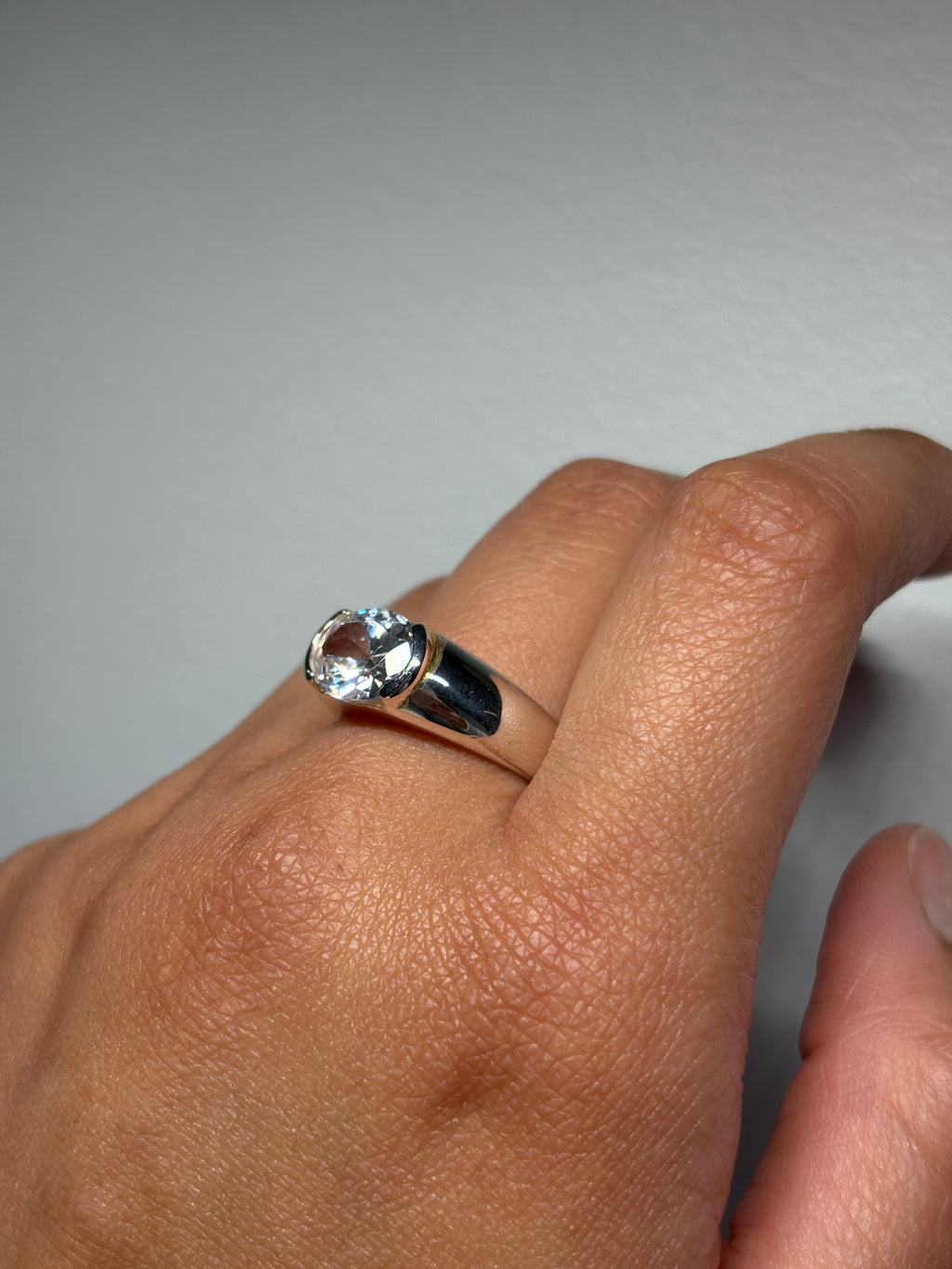 Bague CZ 925 Est Ouest
