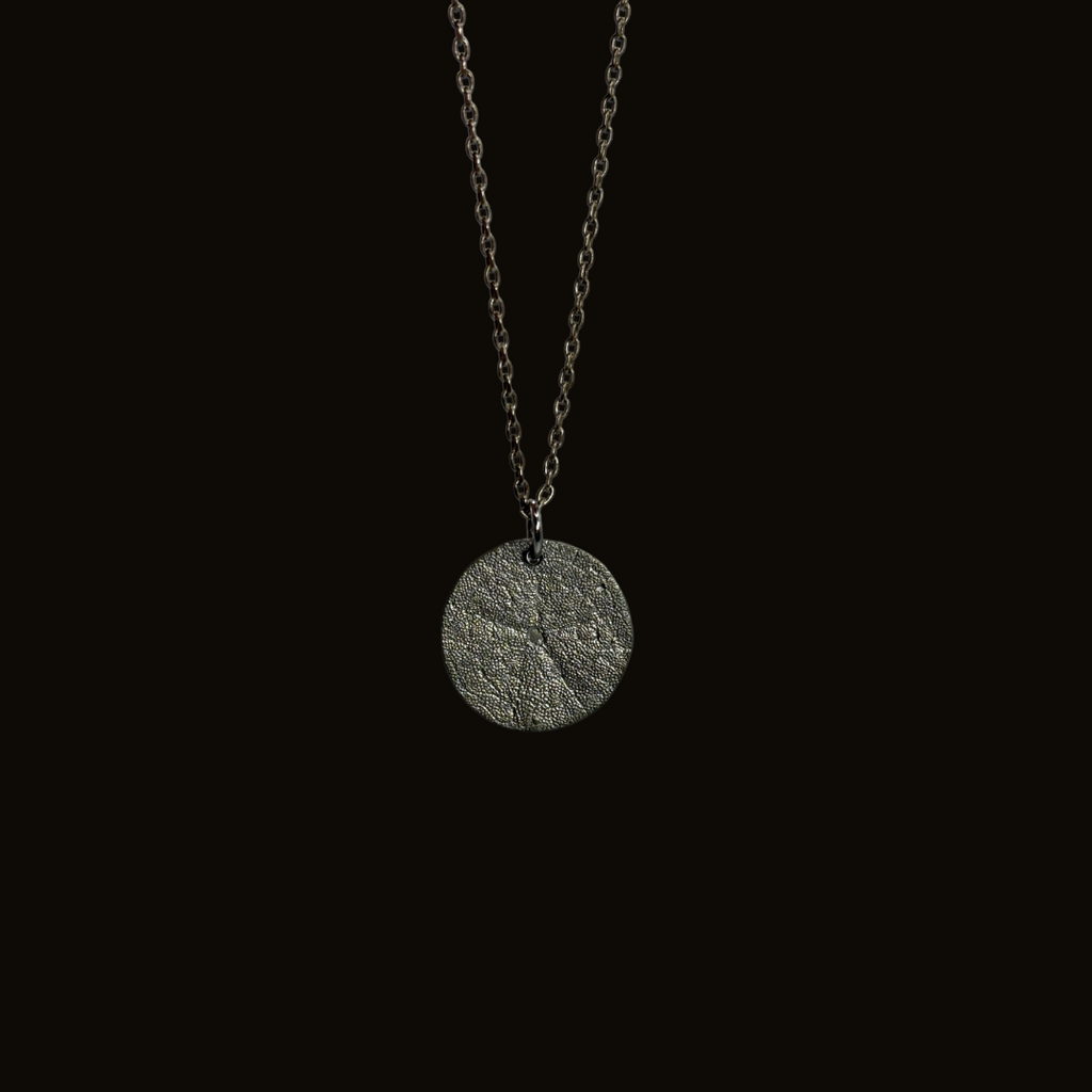 Silver Pewter Sand Dollar Necklace