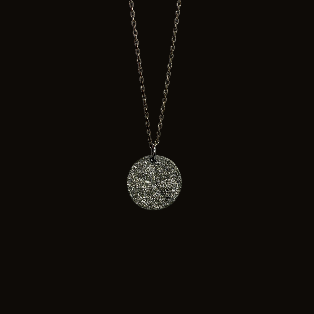 Silver Pewter Sand Dollar Necklace