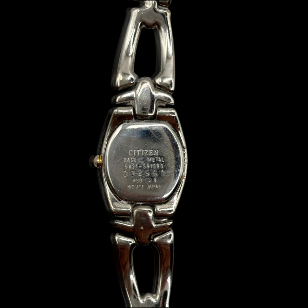 Two-tone Dainty Citizen Yellow Dial