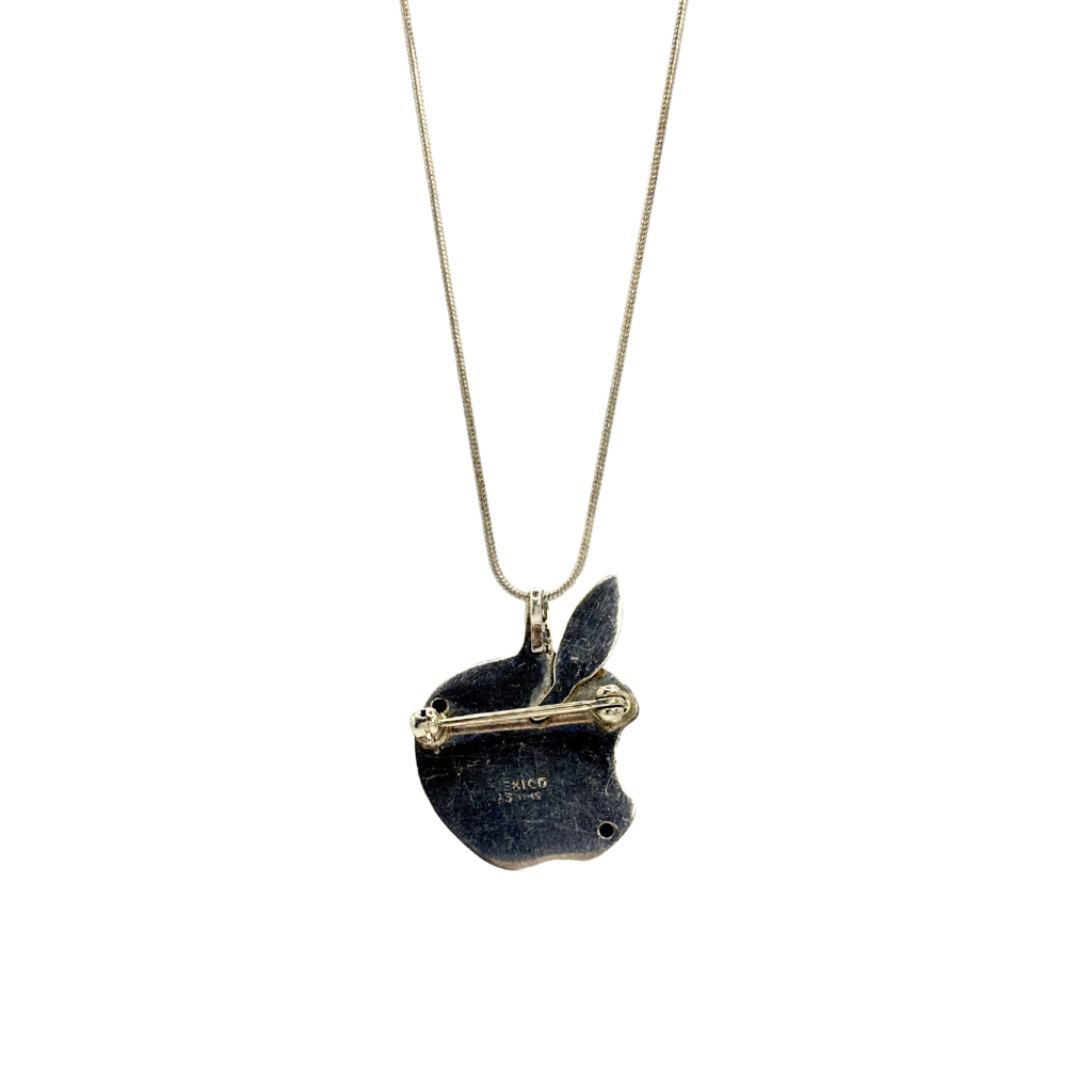 Sterling Taxco Apple Brooch/Pendant Necklace