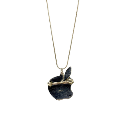 Sterling Taxco Apple Brooch/Pendant Necklace