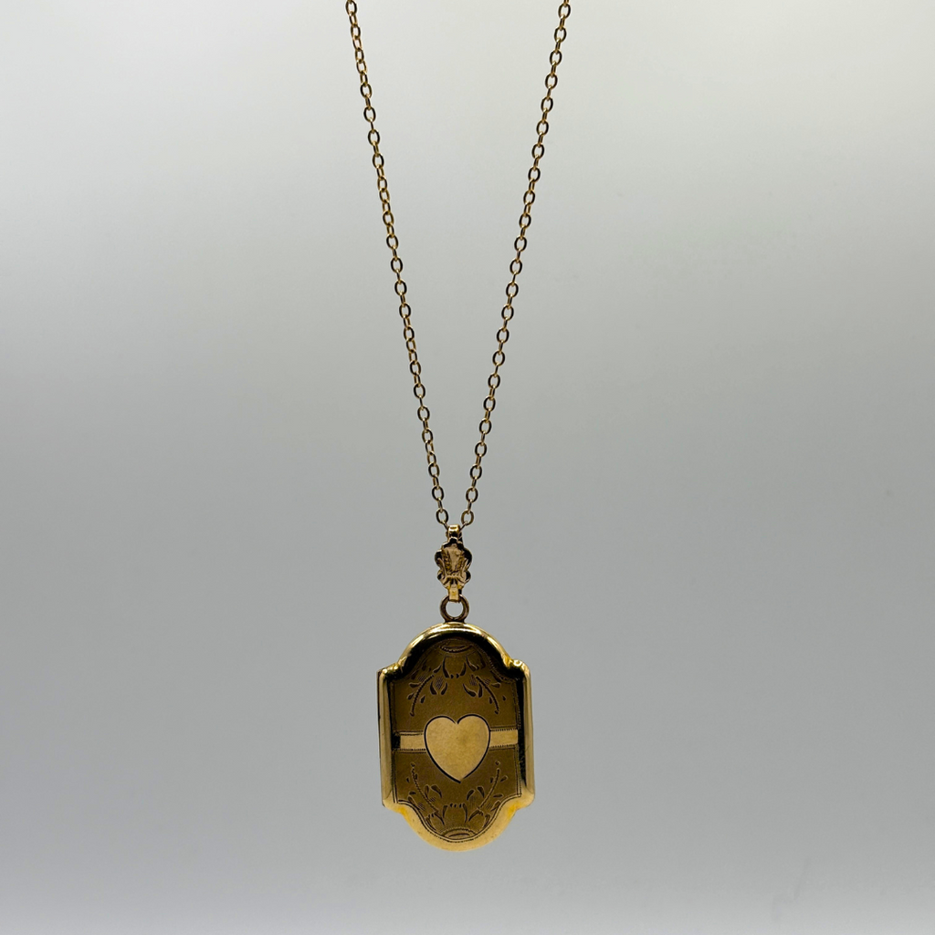 Gold Filled Locket Pendant & Necklace