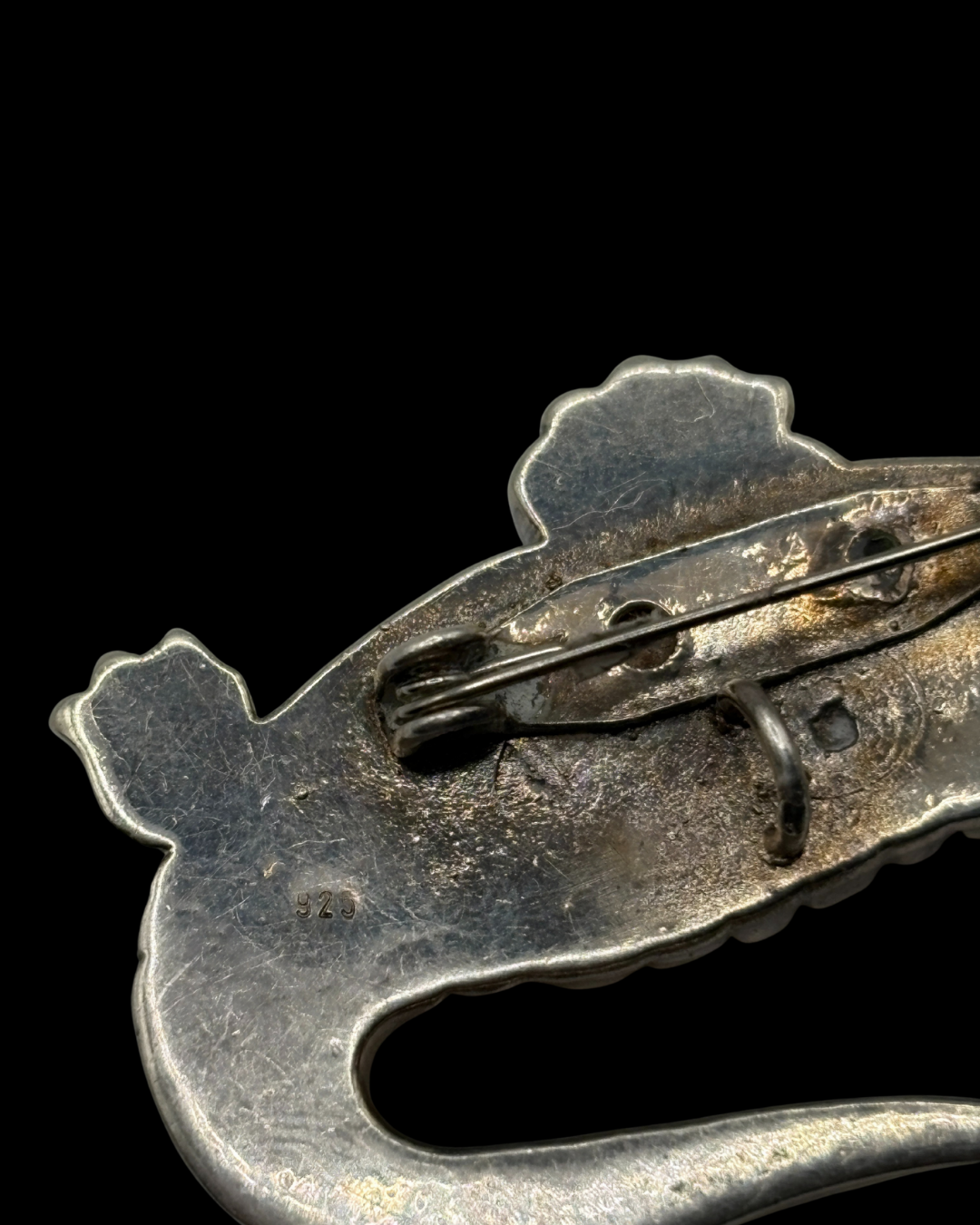 Sterling Gator Brooch/Pendant