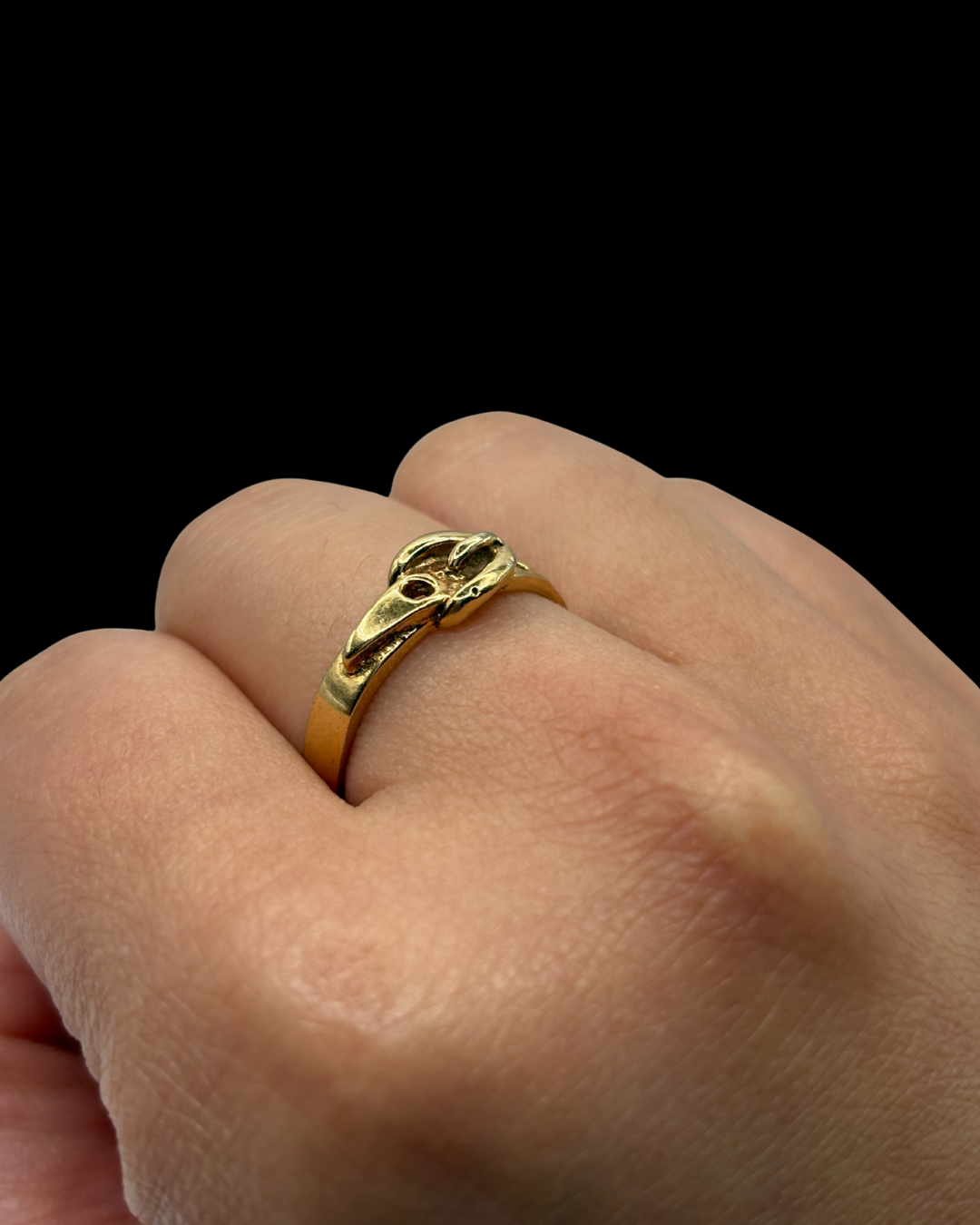 Vintage Belt Buckle Ring