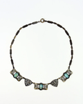 Turquoise & Hematite Statement Choker