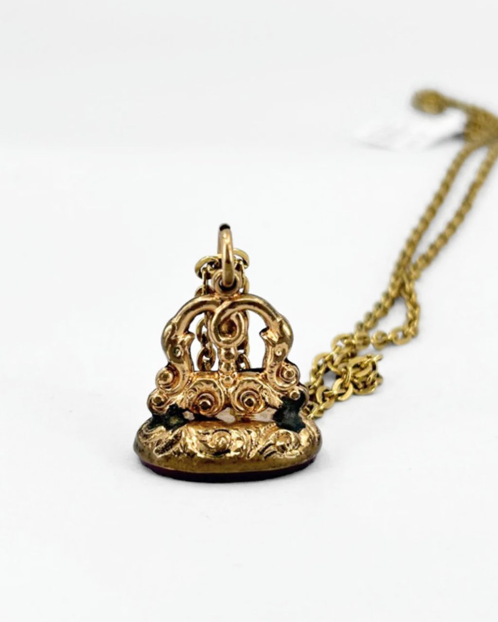 Antique Gold Filled Carnelian Watch Fob