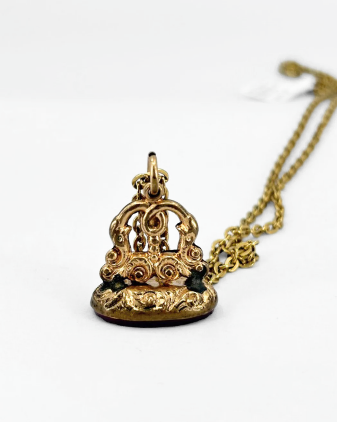 Antique Gold Filled Carnelian Watch Fob