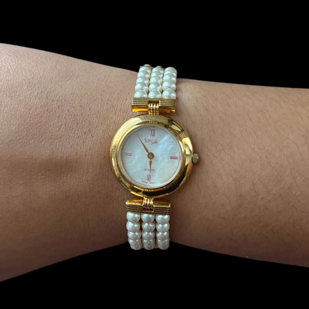 Vintage Misaki Mother of Pearl Watch