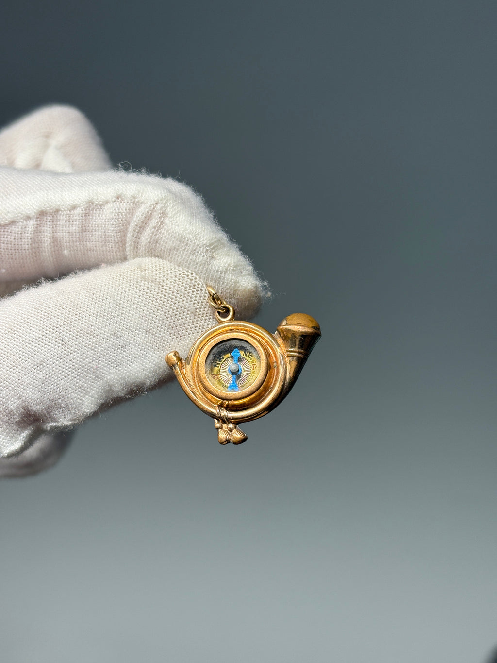 Fob d'infanterie en or rempli 0,65 ct. Pierre de soleil