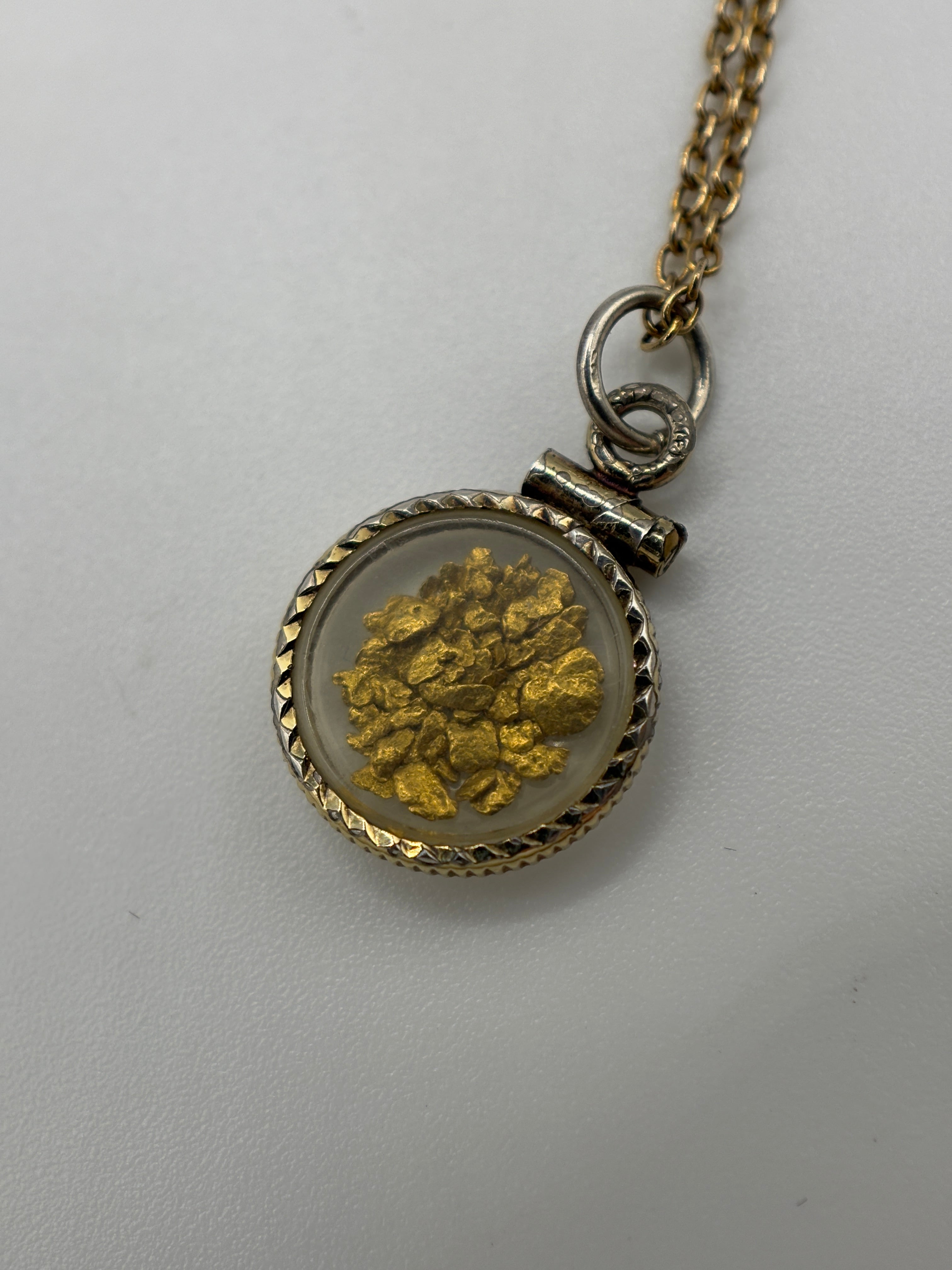 Collier Shaker en Or Laminé 22 carats Rare