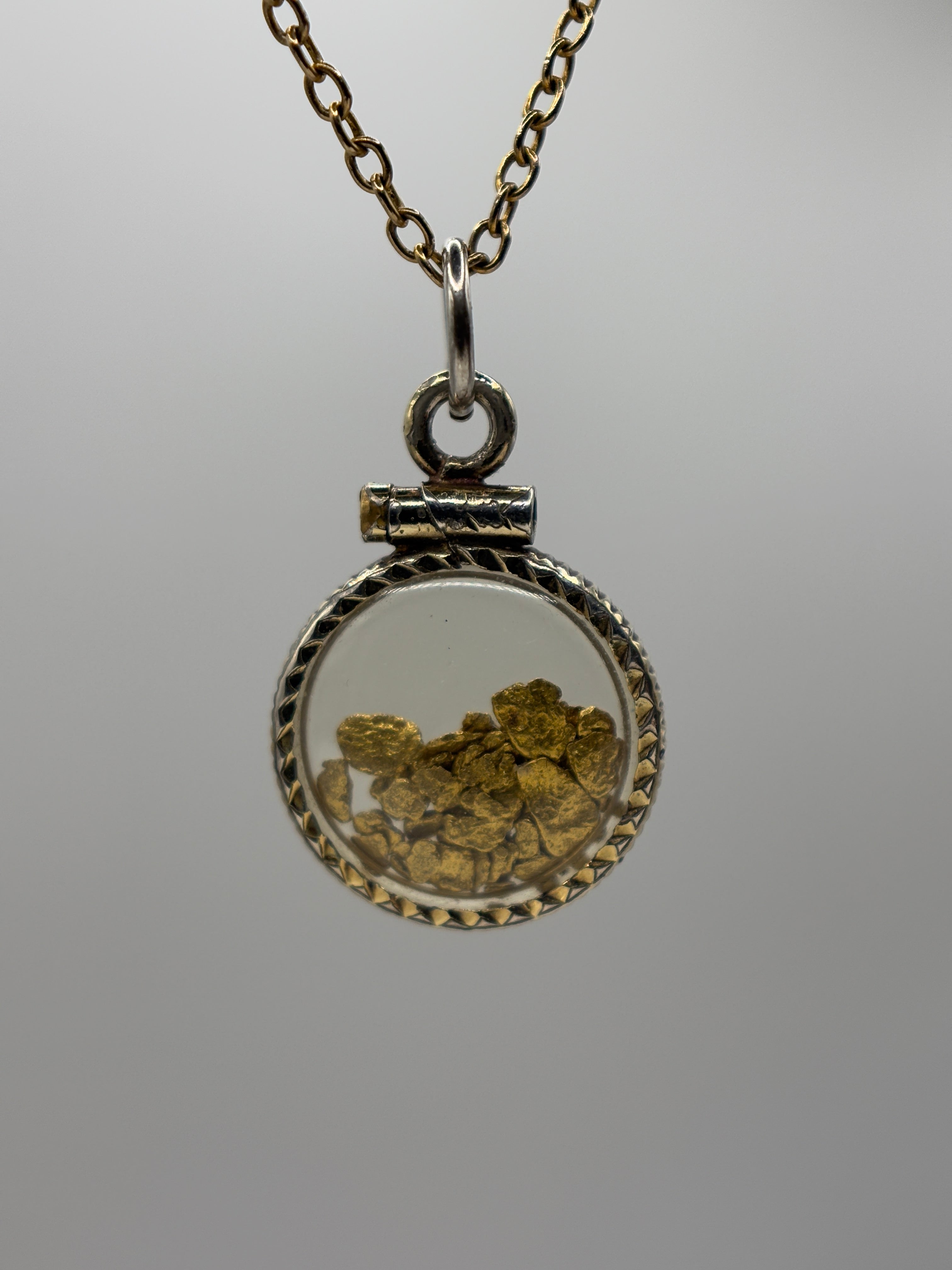 Collier Shaker en Or Laminé 22 carats Rare