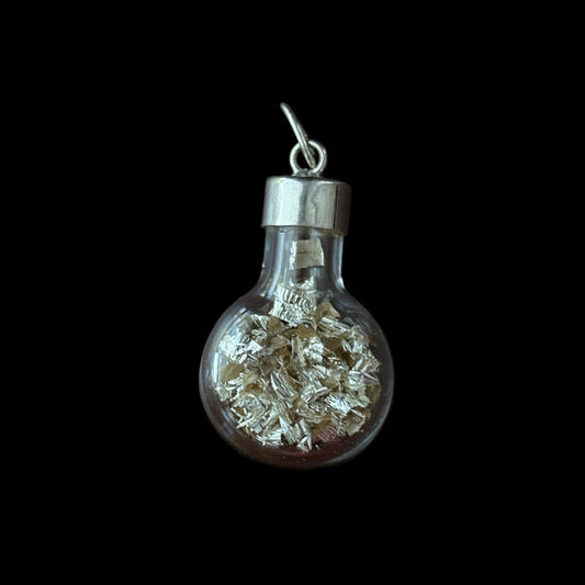 Sterling Glass Shaker Pendant