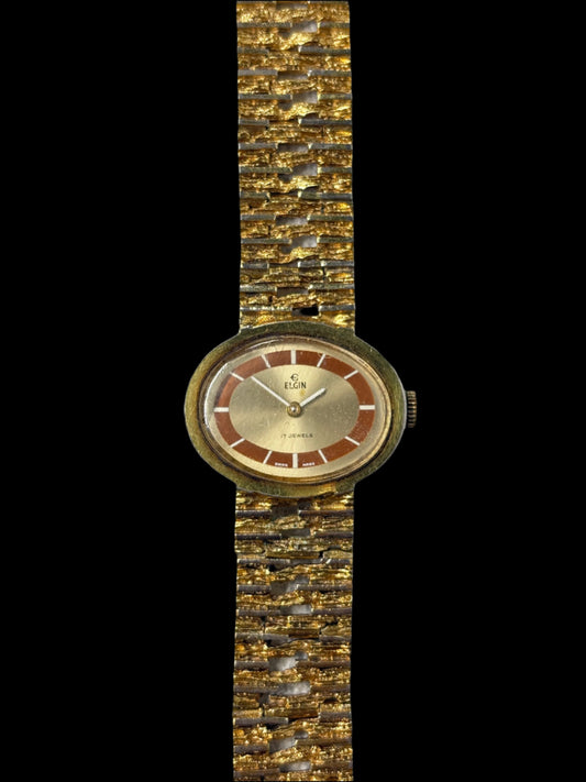 Rare Elgin Oval Gold Analog