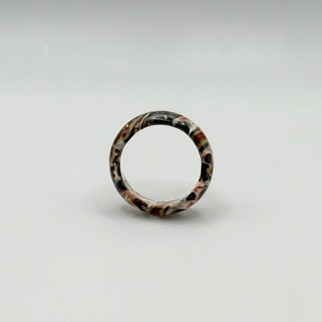 Leopard Skin Jasper Ring