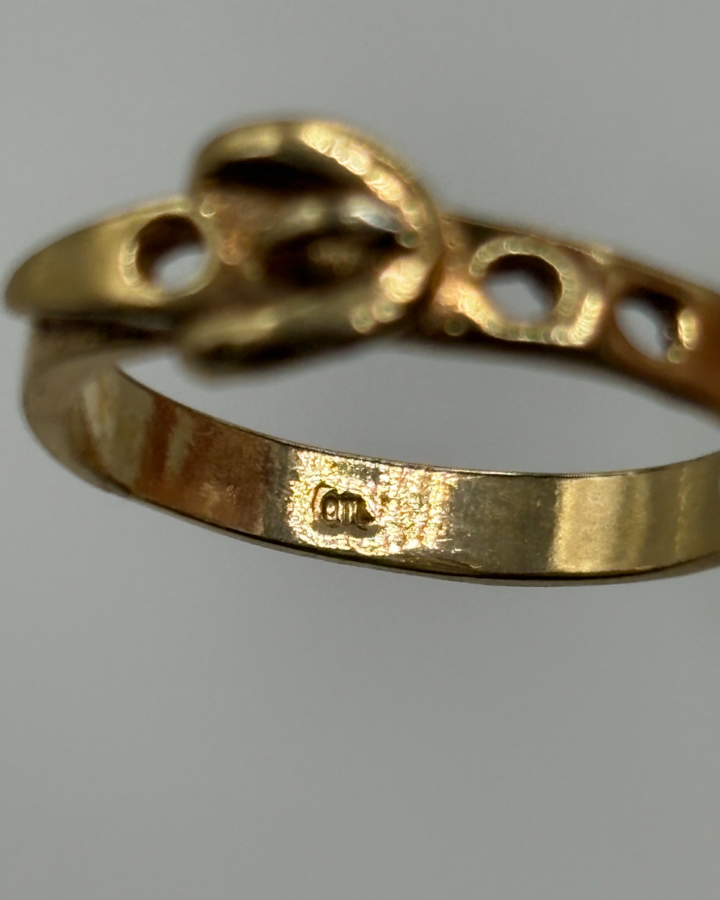 Vintage Belt Buckle Ring
