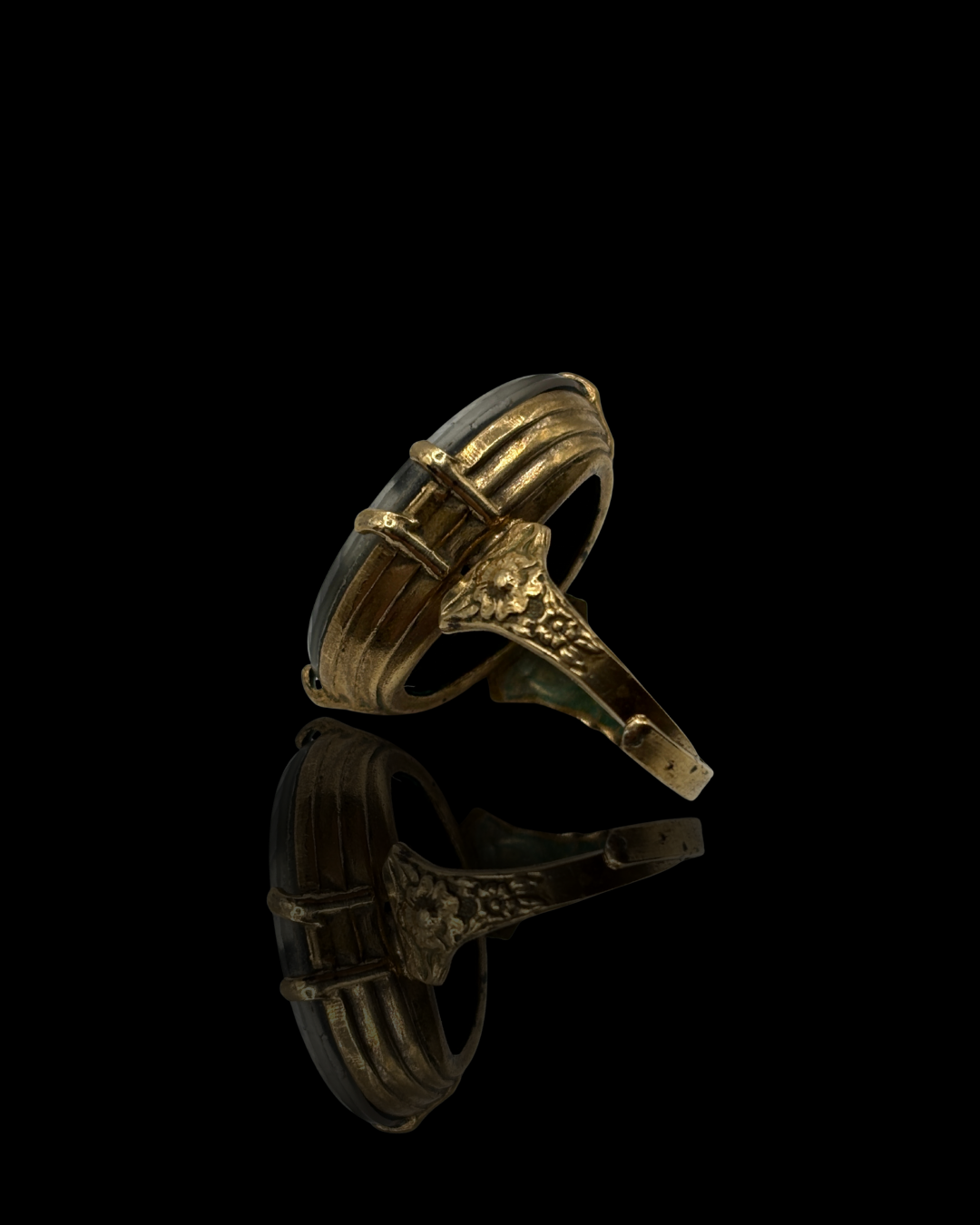 Siam Enamel Brass Ring