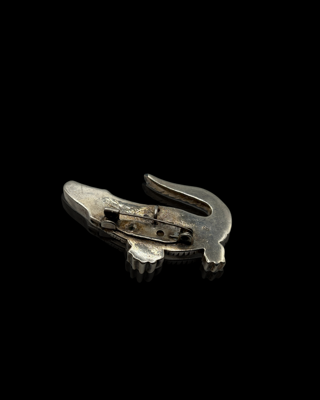 Sterling Gator Brooch/Pendant