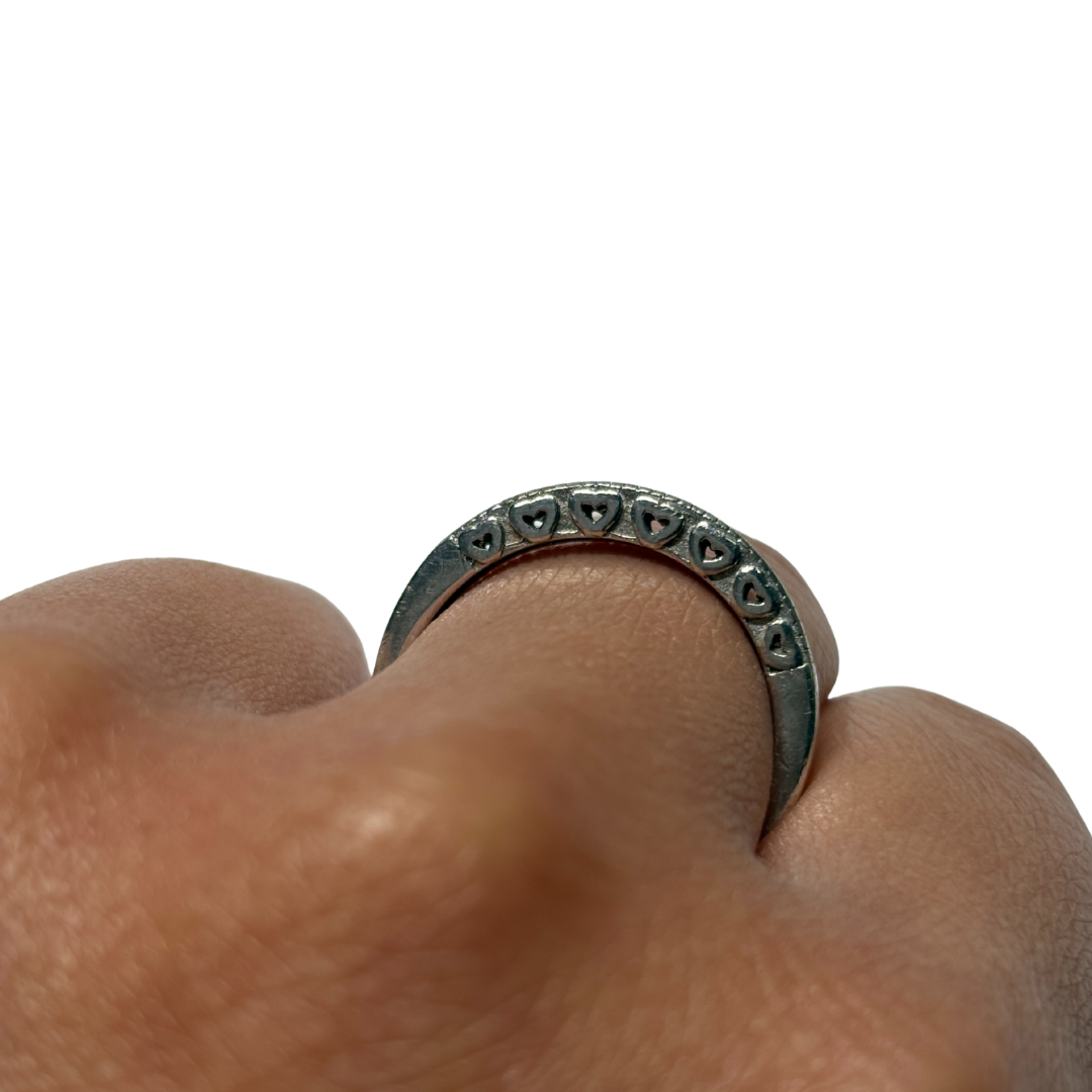 925 Cubic Zirconia Heart Ring