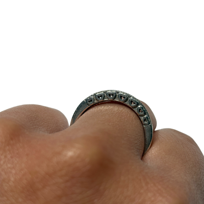 925 Cubic Zirconia Heart Ring