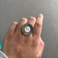 Adjustable Shiva Mother of Pearl Ring
