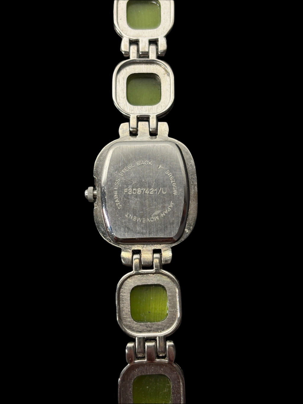 Green Gemstone Quartz Watch