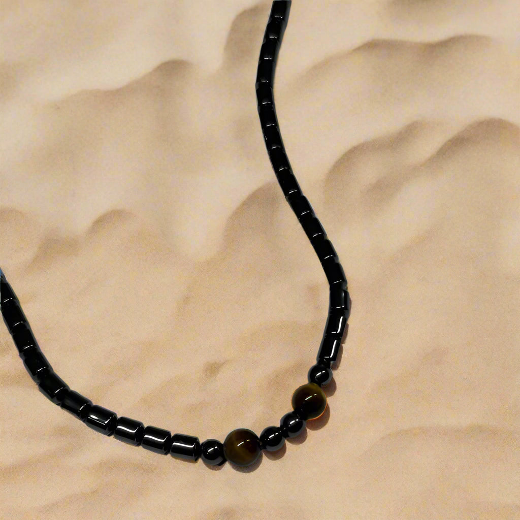 Marcasite & Tiger's Eye Necklace