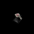 Sterling Elbaite Tourmaline Cabachon Ring