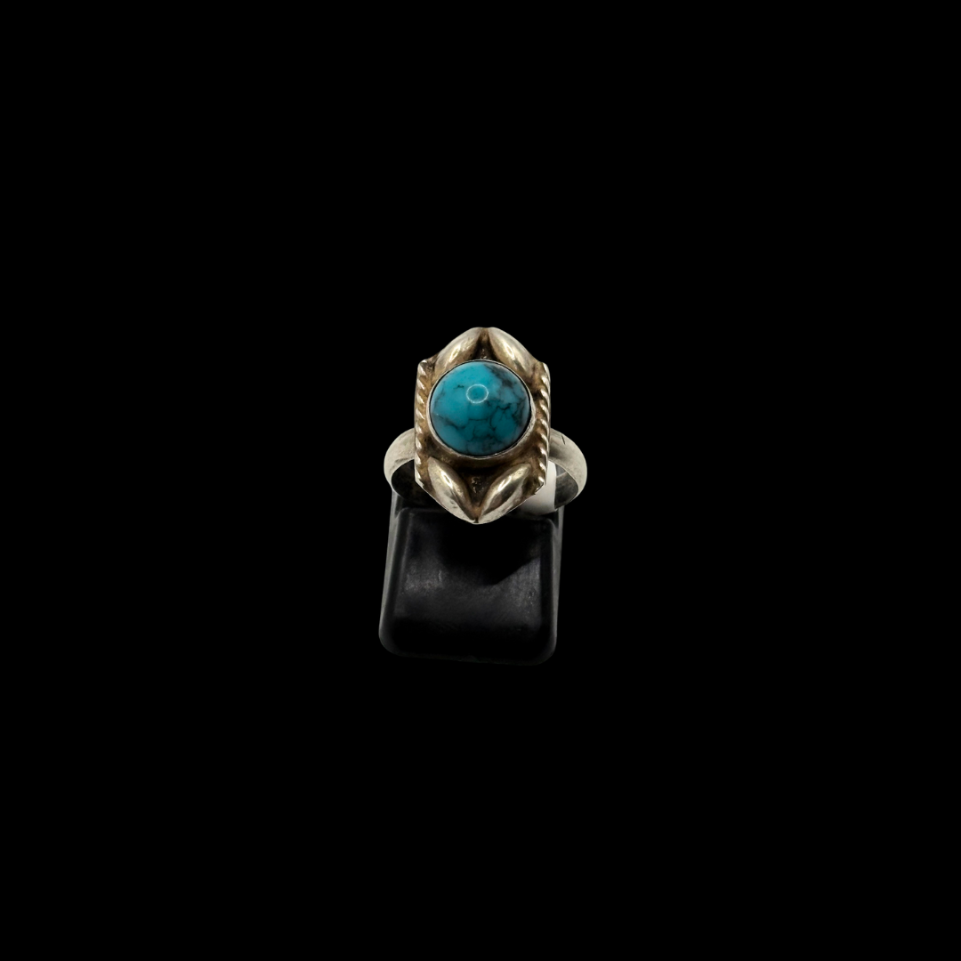 Sterling Navajo Turquoise Statement Ring