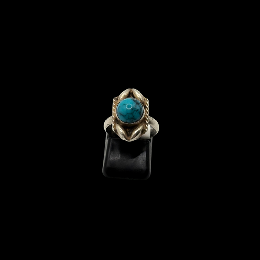 Sterling Navajo Turquoise Statement Ring