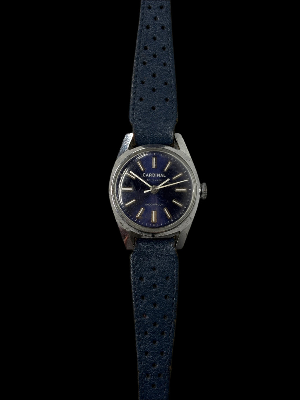 Cardinal Blue Dial Manual Watch