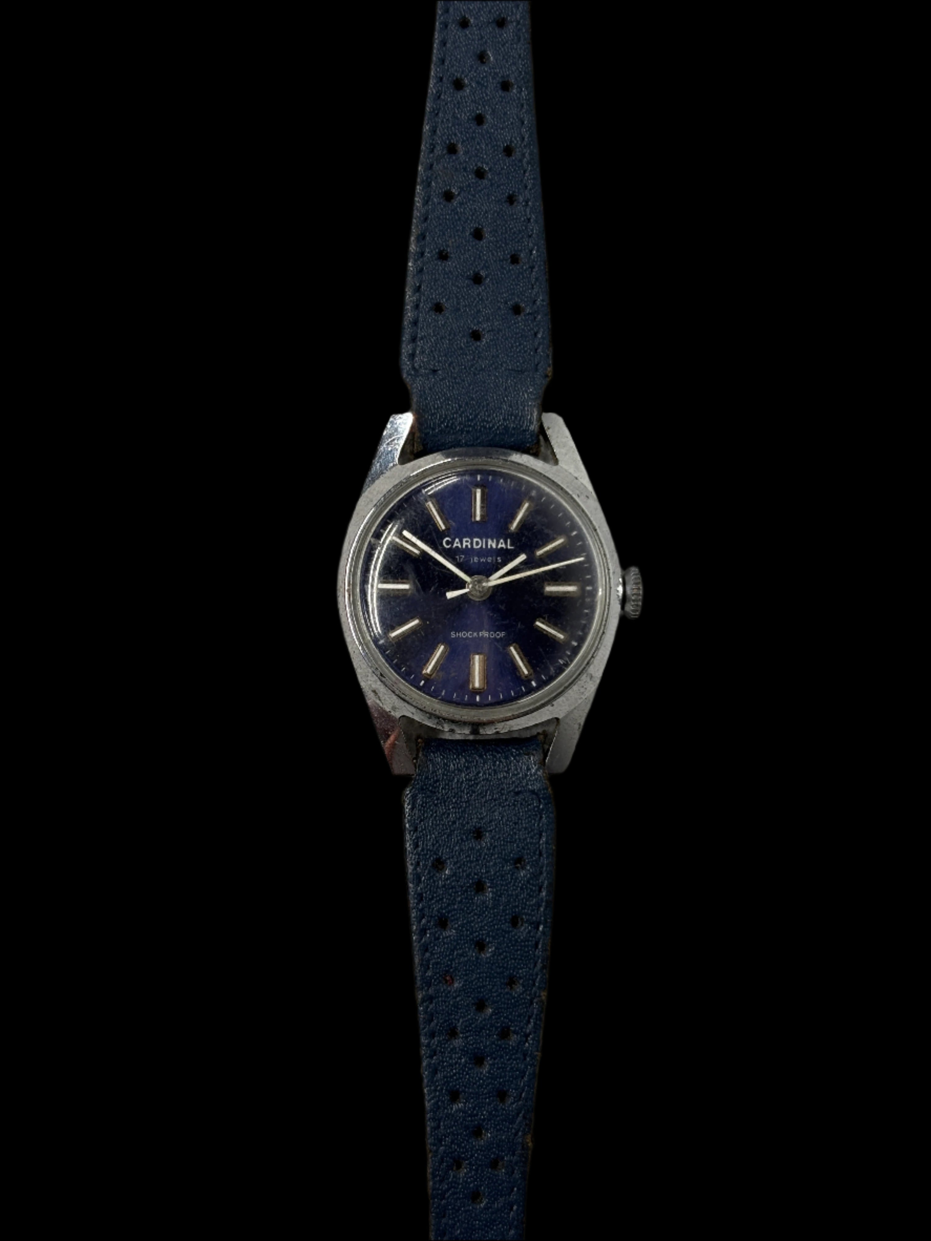 Cardinal Blue Dial Manual Watch