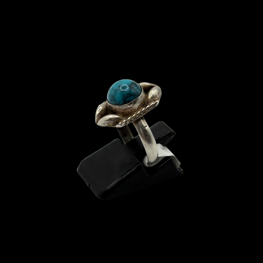 Sterling Navajo Turquoise Statement Ring