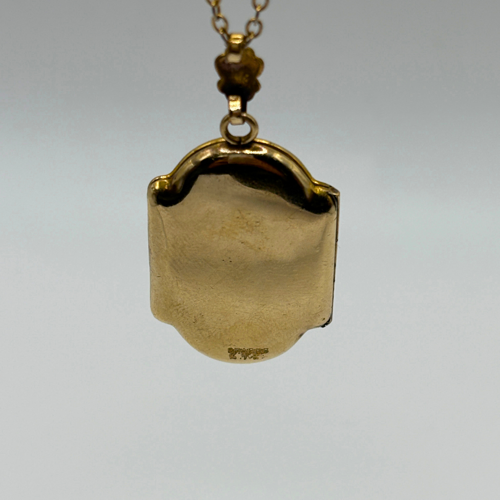Gold Filled Locket Pendant & Necklace