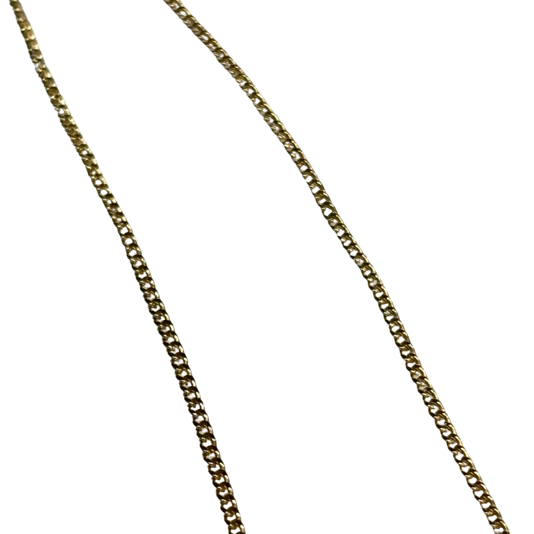 Gold over 925 White CZ Dainty Necklace