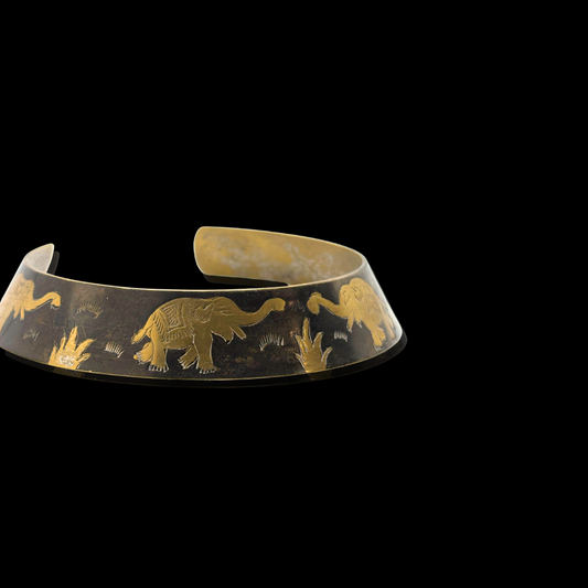 Brass Elephant Choker