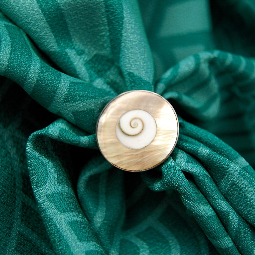 Adjustable Shiva Mother of Pearl Ring