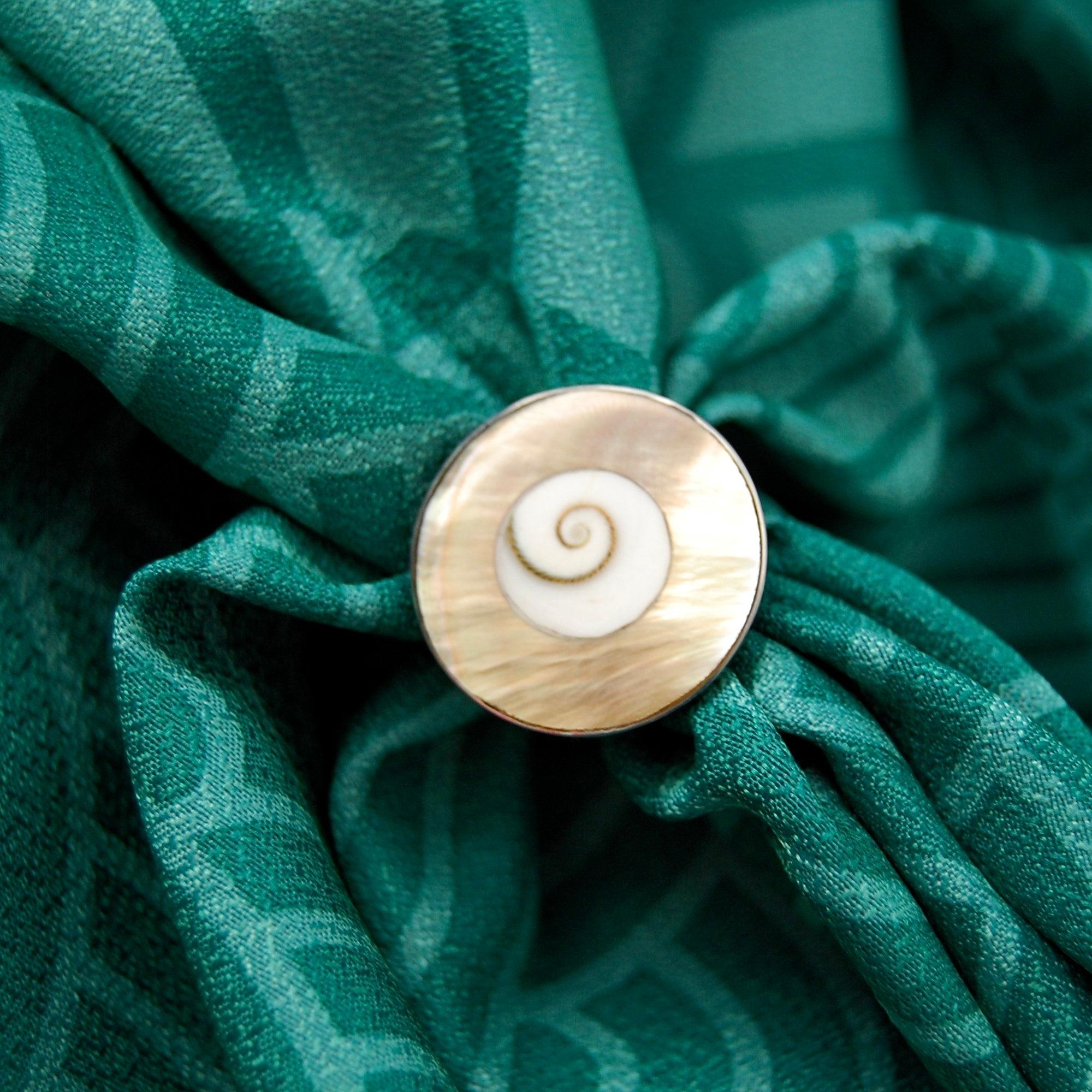 Adjustable Shiva Mother of Pearl Ring