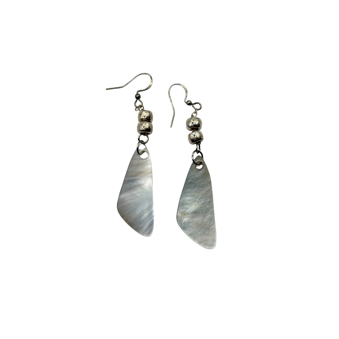 925 Abalone Shell Drop Earrings