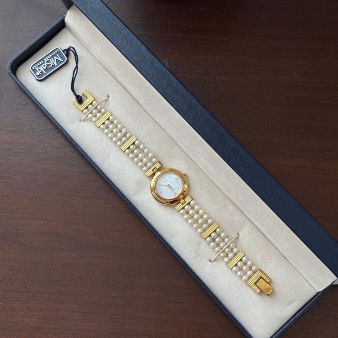 Vintage Misaki Mother of Pearl Watch