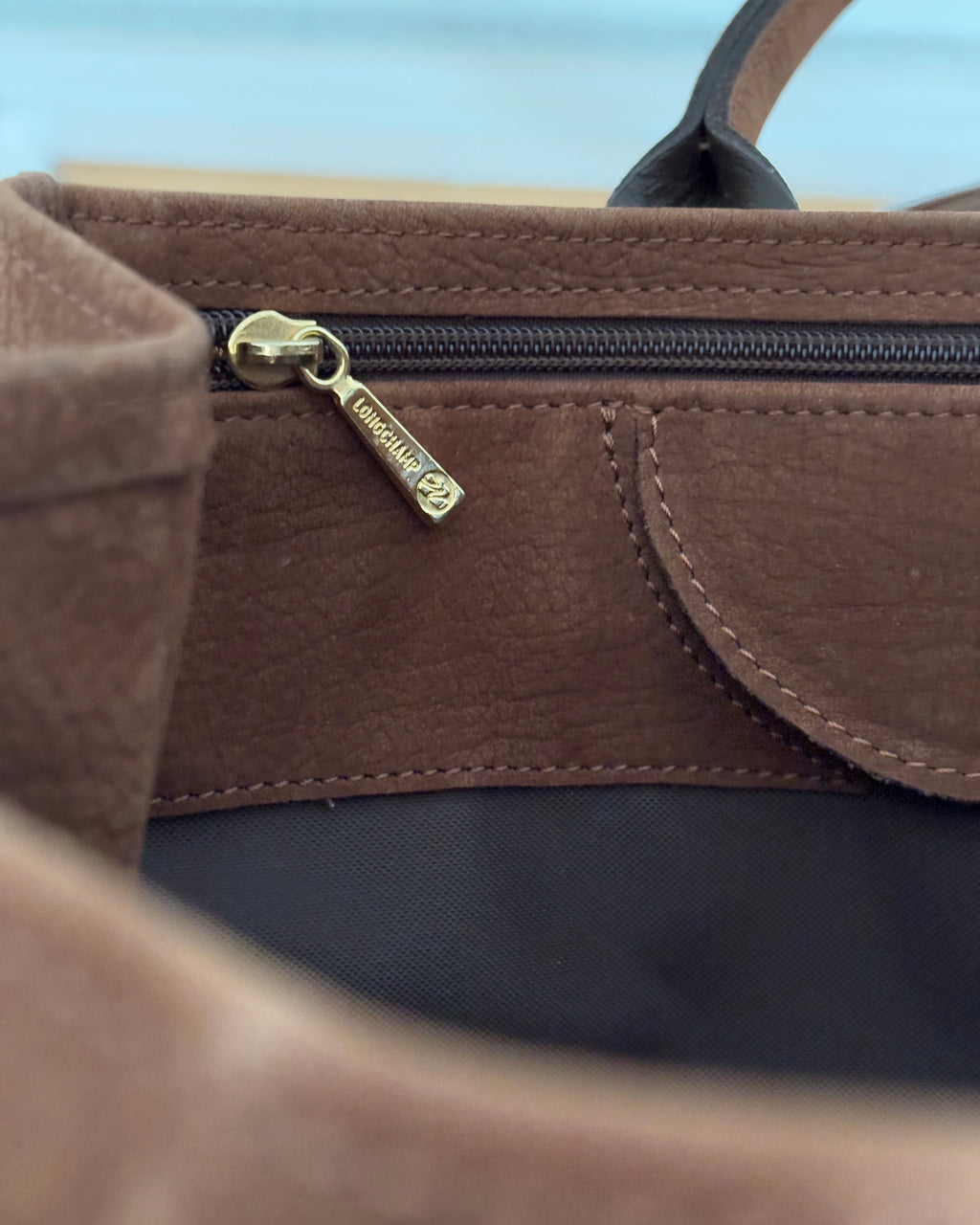 Longchamp Suede Legend Tote