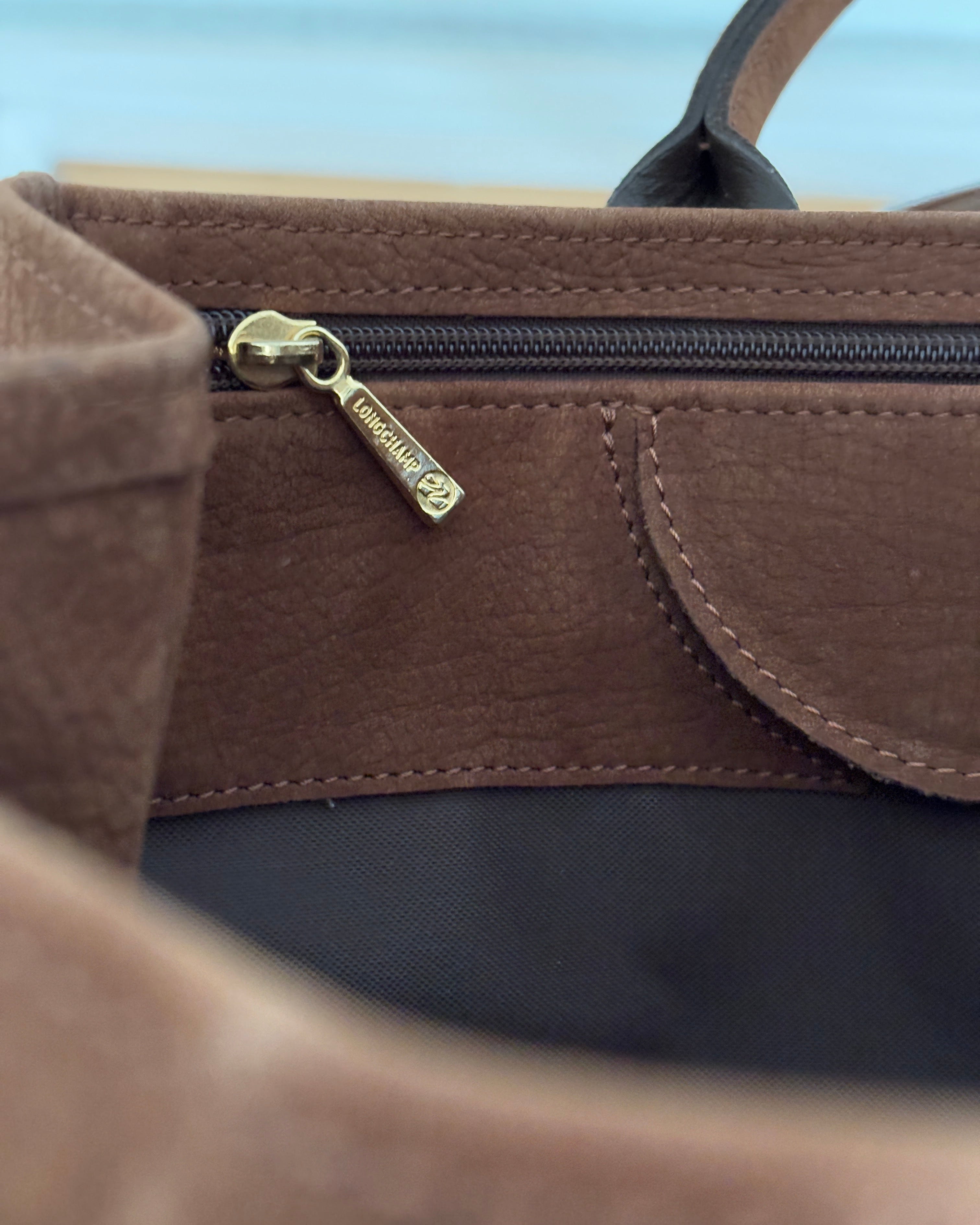 Longchamp Suede Legend Tote