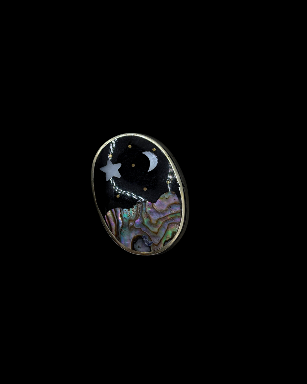 Sterling Navajo Night Sky Pendant/Brooch