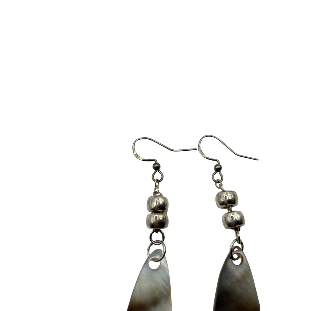 925 Abalone Shell Drop Earrings