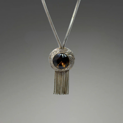 Statement Quartz Pendant Necklace
