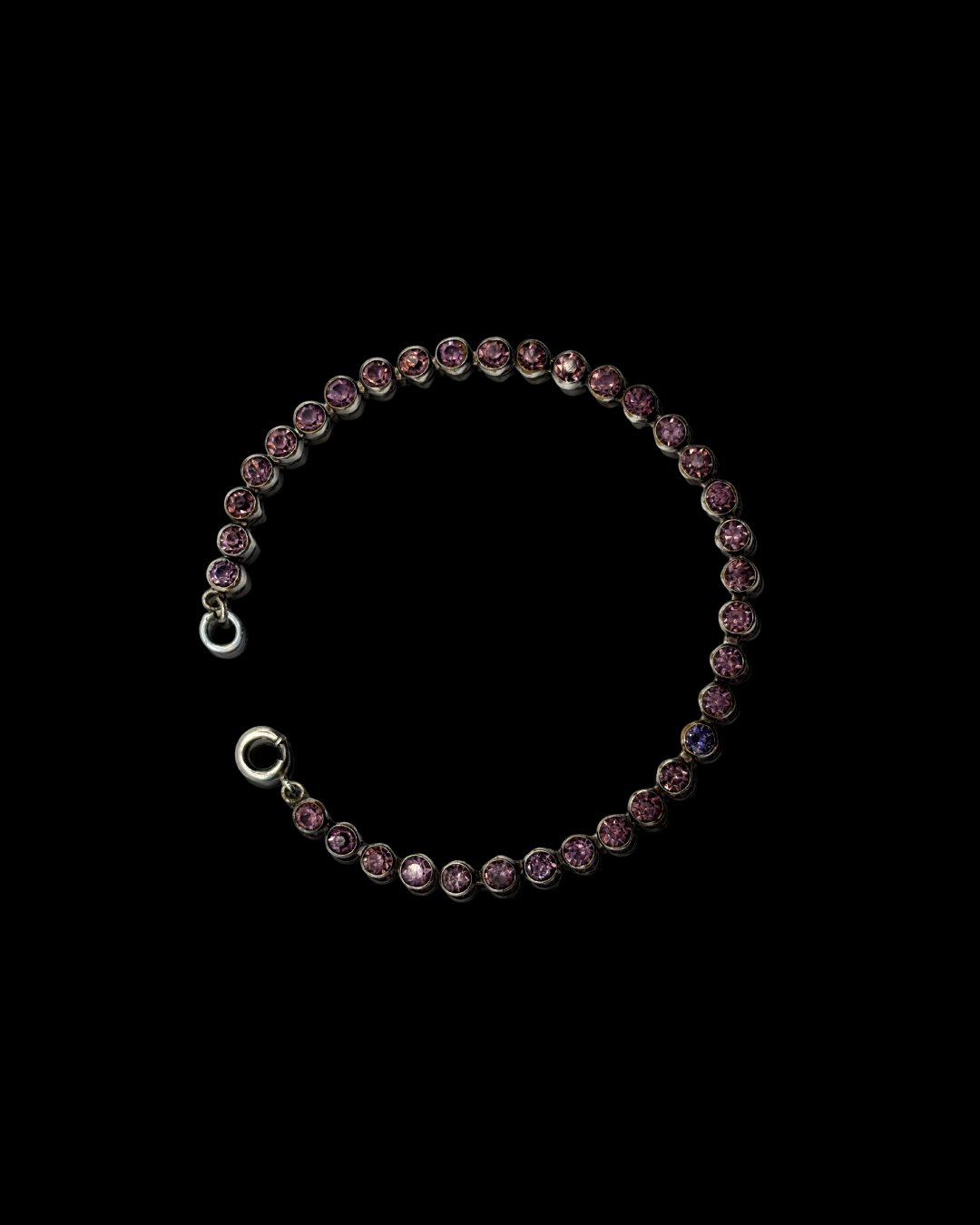 Sterling Amethyst Tennis Bracelet