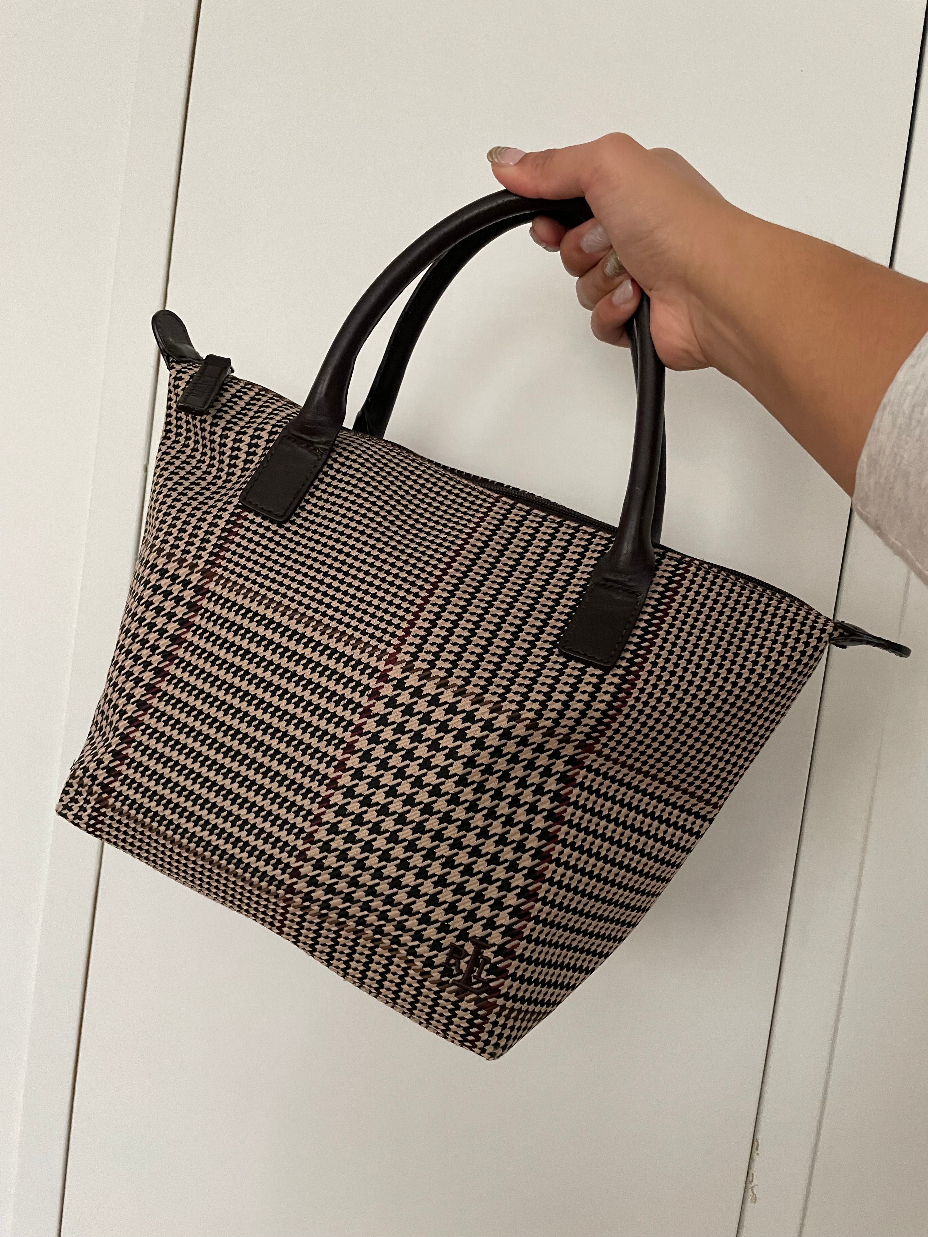 Ralph Lauren Houndstooth Tote Bag
