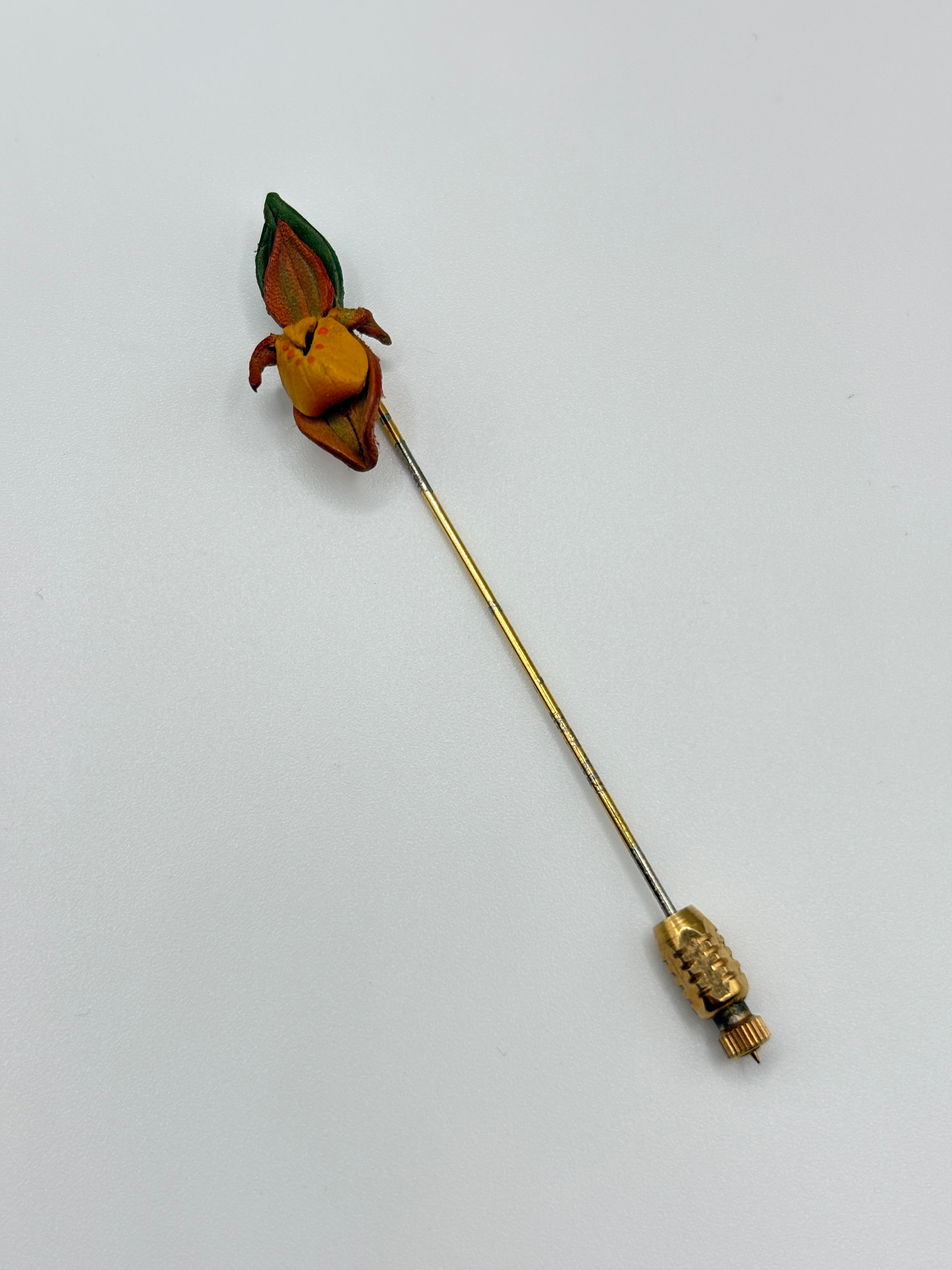 Virgin Slipper Flower Pin