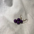 Gold Filled Dainty Amethyst Gold Dangling Earrings
