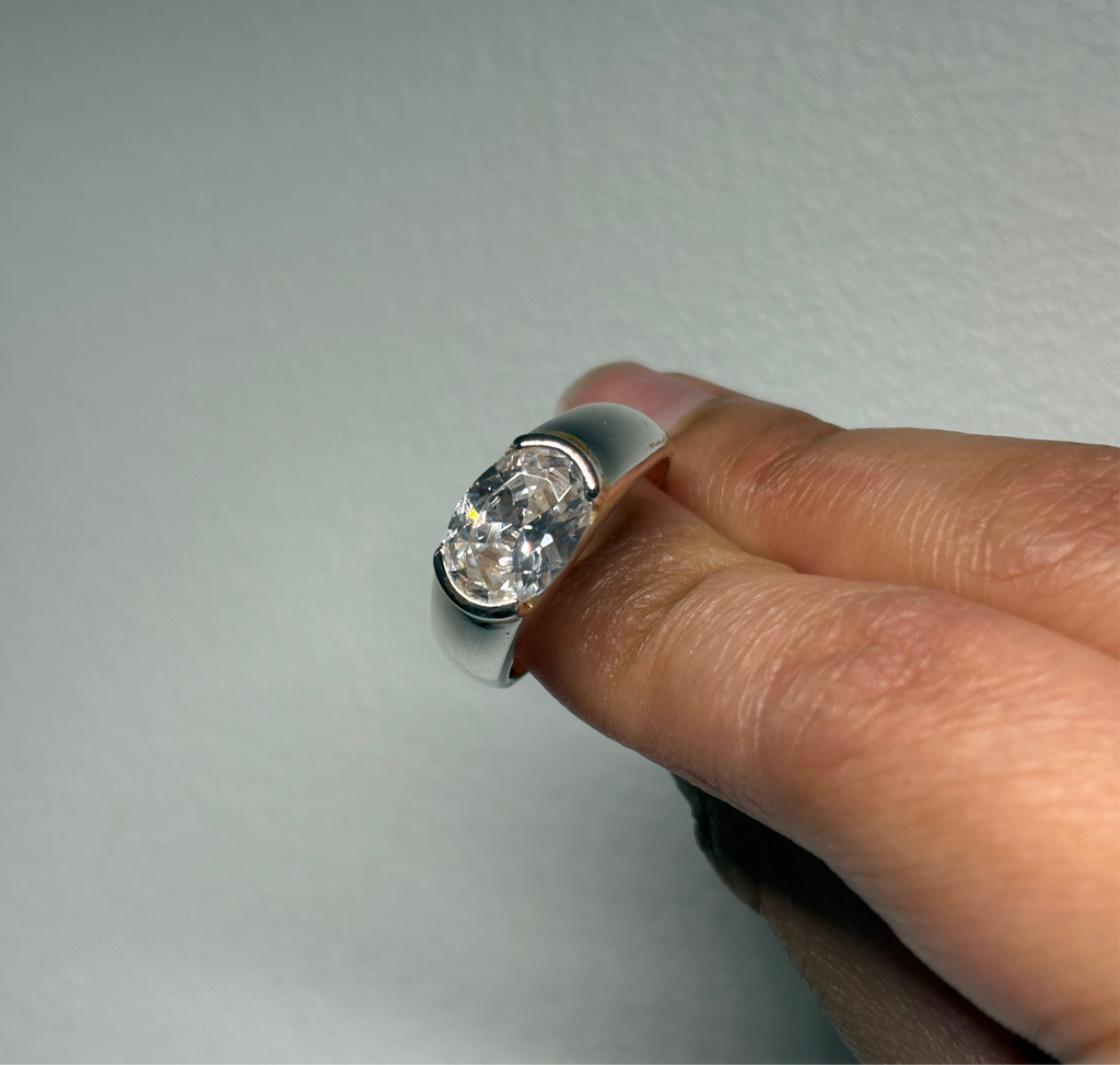 Bague CZ 925 Est Ouest